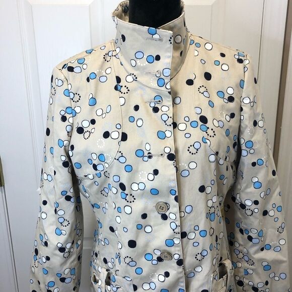 I.e. button down tan trench coat with pockets size large - Picture 8 of 14